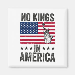Ingen Kung i Amerika Flagga Protest Spara Democrac Magnet