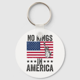 Ingen Kung i Amerika Flagga Protest Spara Democrac Nyckelring