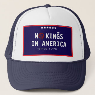 INGEN KUNG I AMERIKA (Hat for VARJE patriotic) Keps