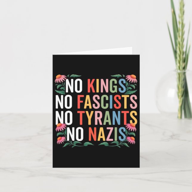 Ingen Kung i Amerika - inga fascister restantrump  Kort (Framsida)