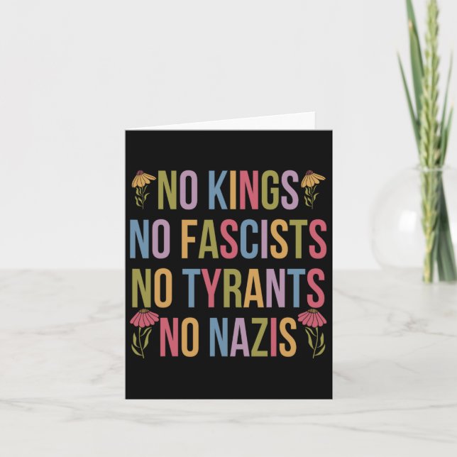 Ingen Kung i Amerika, inga fascister vi, folkpoli Kort (Framsida)