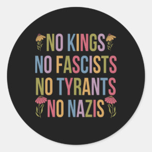 Ingen Kung i Amerika, inga fascister vi, folkpoli Runt Klistermärke