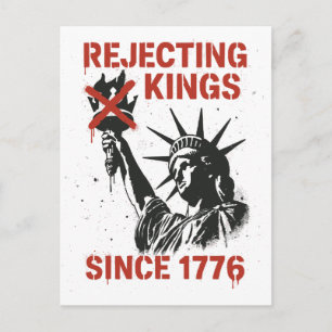 Ingen Kung i Amerika, ingen Kung Day Protest Helg Vykort