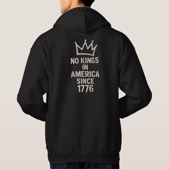 Ingen Kung i Amerika, ingen Kung Day Protest Hoodie (Baksida)