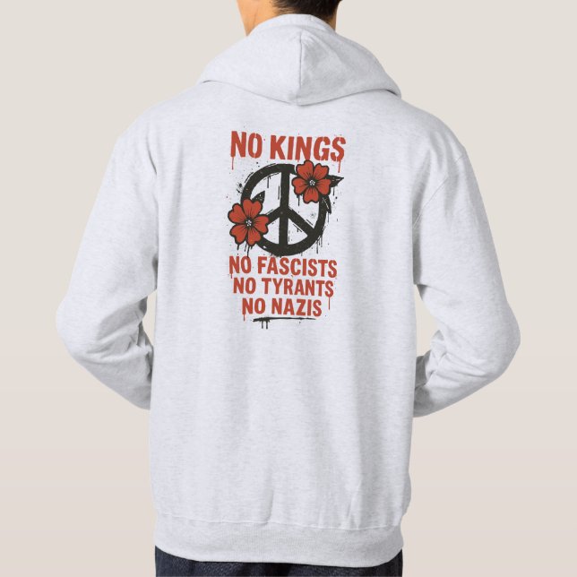 Ingen Kung i Amerika, ingen Kung Day Protest Hoodie (Baksida)