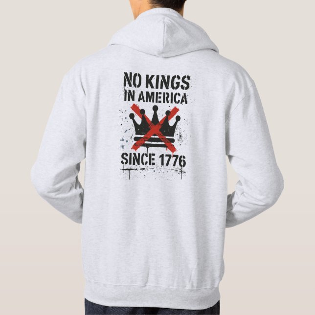 Ingen Kung i Amerika, ingen Kung Day Protest Hoodie (Baksida)