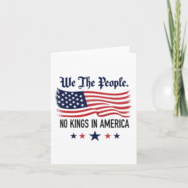 Ingen Kung i Amerika. Kort (Framsida)