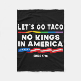 Ingen Kung i Amerika Låt oss Taco-politiska protes Fleecefilt