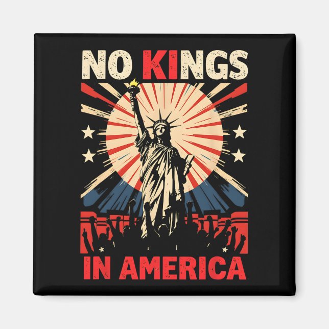Ingen Kung i Amerika Magnet (Framsidan)