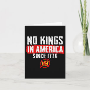 Ingen Kung i Amerika motsätter sig trumpprotesten Kort