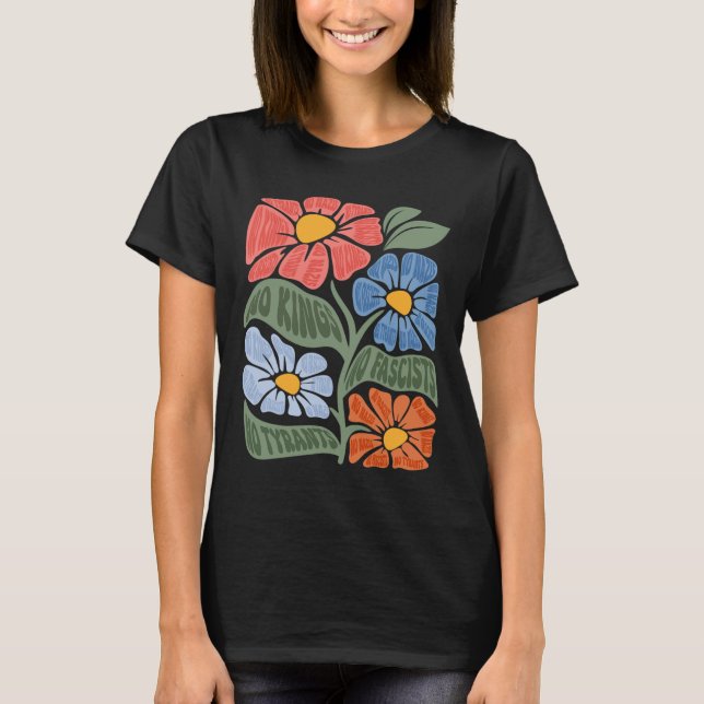 Ingen Kung i Amerika motsätter sig trumpprotesten  T Shirt (Framsida)