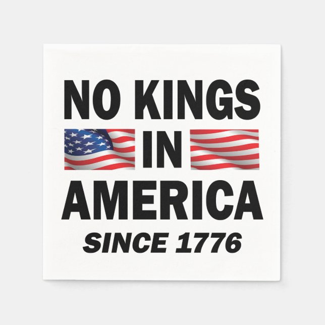 Ingen Kung i Amerika Pappersservett (Framsidan)