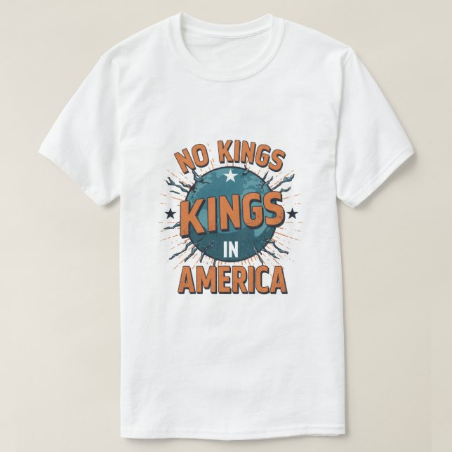 Ingen Kung i Amerika - Påstående Graphic Tee (Design framsida)