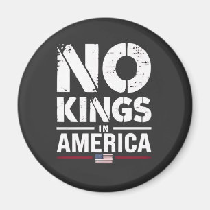 Ingen Kung i Amerika Patriotic American Flagga Magnet