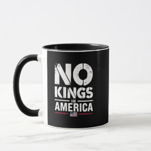 Ingen Kung i Amerika Patriotic American Flagga Mugg