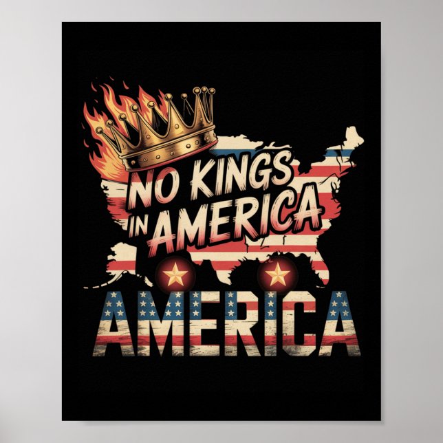 Ingen Kung i Amerika Poster (Framsidan)