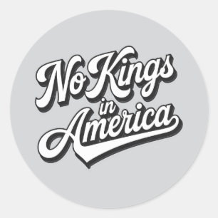 Ingen Kung i Amerika Runt Klistermärke