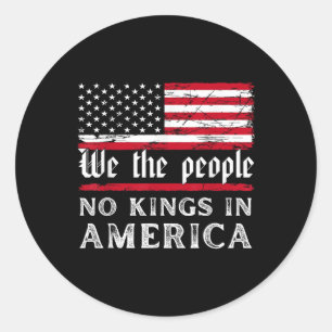 Ingen Kung i Amerika. Runt Klistermärke