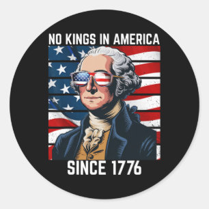 Ingen Kung i Amerika sedan 1776 11 Runt Klistermärke