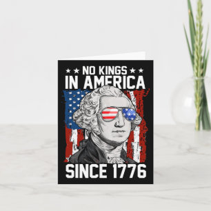 Ingen Kung i Amerika sedan 1776 Amerika Flagga 1 Kort