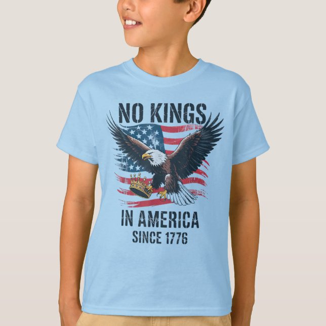 Ingen Kung i Amerika sedan 1776 ingen Kung T Shirt (Framsida)