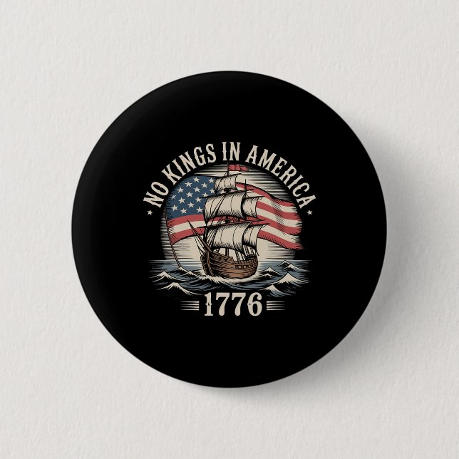 Ingen Kung i Amerika sedan 1776. Knapp (Framsida)
