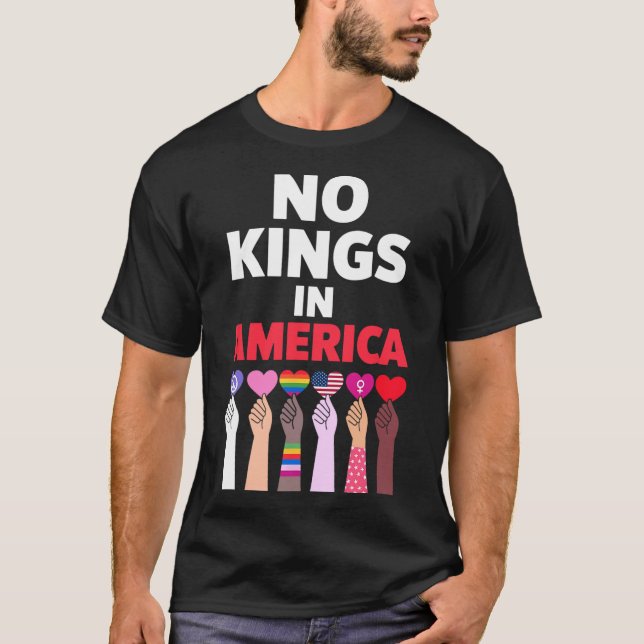 Ingen Kung i Amerika sedan 1776 T Shirt (Framsida)