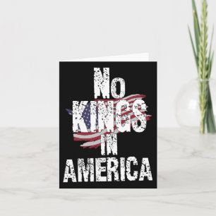 Ingen Kung i Amerika sedan 1776 USA flagga Kort