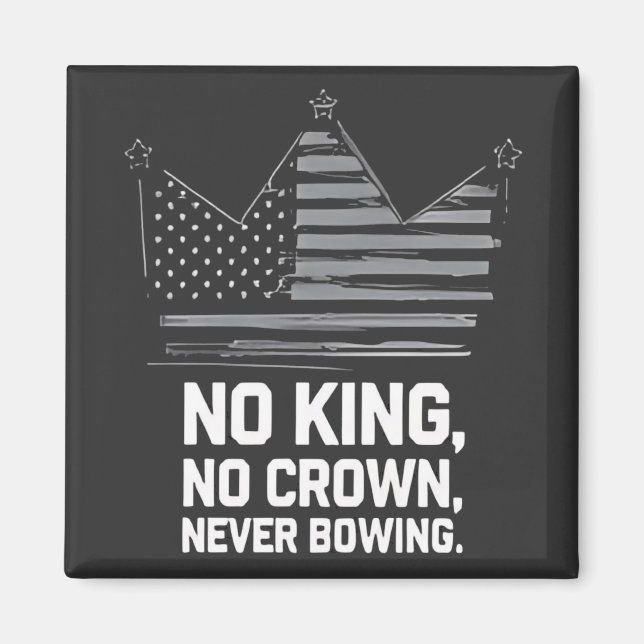 Ingen Kung i Amerika Spara Democracy I tar avstånd Magnet (Framsidan)