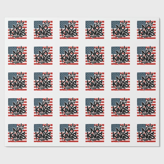 Ingen Kung i Amerika Spara Democracy I tar avstånd Presentpapper (Platt)