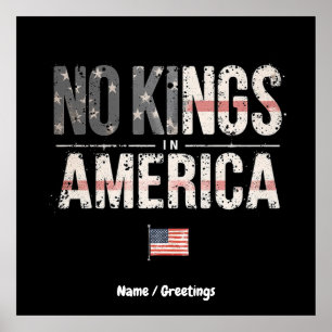 Ingen Kung i Amerika stolt Oberoende & Free Poster