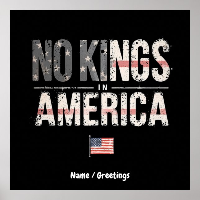 Ingen Kung i Amerika stolt Oberoende & Free Poster (Framsidan)