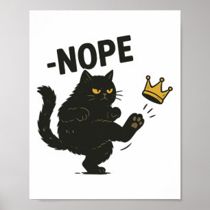 Ingen Kung i Amerika, svart katt-lubb Poster