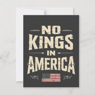 Ingen Kung i Amerika Trump Politic Humor Anteckningskort