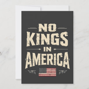 Ingen Kung i Amerika Trump Politic Humor Meddelande