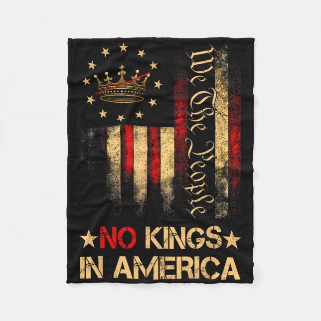 Ingen Kung i Amerika, vi är folkpolitiker Fleecefilt (Framsidan)