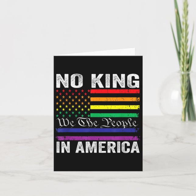 Ingen Kung i Amerika, vi är folkpolitiker Kort (Framsida)