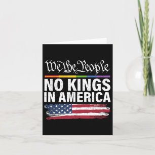Ingen Kung i Amerika, vi är folkpolitiker Kort