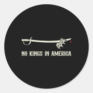 Ingen Kung i Amerika vi i folkpolitiskt Manar Runt Klistermärke