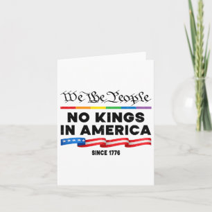 Ingen Kung i Amerika vi politiska folkprotester Kort