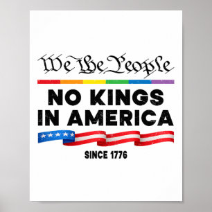 Ingen Kung i Amerika vi politiska folkprotester Poster