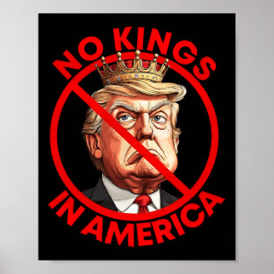 Ingen Kung i den amerikanska antitrumpprotesten Poster