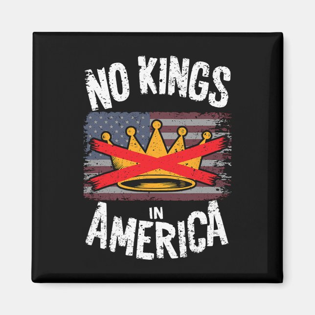 Ingen Kung i den amerikanska protesten Magnet (Framsidan)