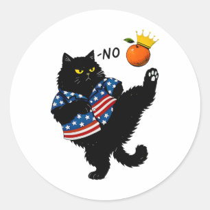 Ingen Kung i USA Black Cat vi People Runt Klistermärke