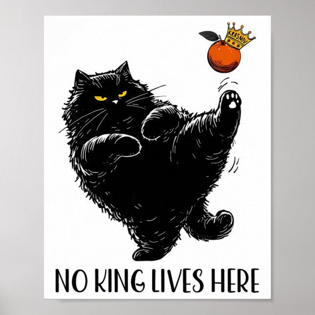 Ingen Kung lever här utan Kung i Amerika Poster (Framsidan)