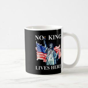 Ingen Kung lever här utan Kung i USA:s frihetshjäl Kaffemugg