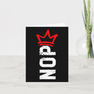 Ingen Kung protestskylt - luddig antitrump 4:e av Kort