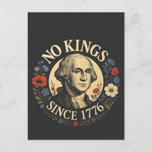Ingen kung sedan 1776 Amerikansk demokrati protest Helg Vykort
