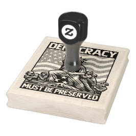 Ingen Kung Spara Demokrati Stämpel