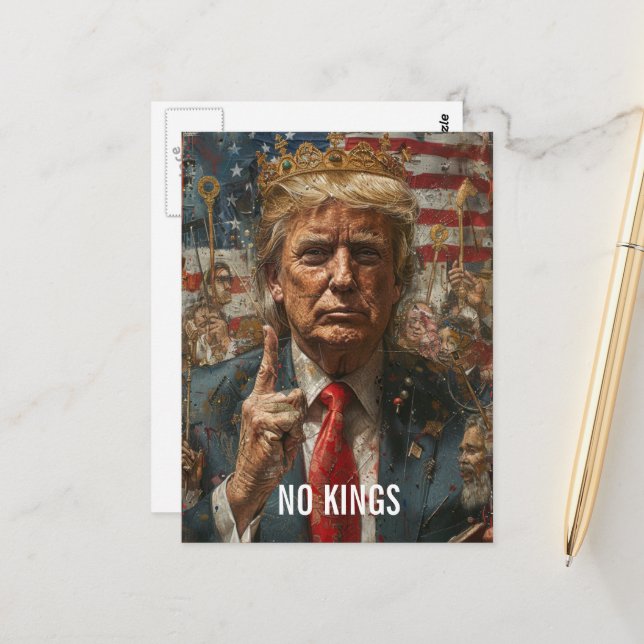 Ingen Kung-trend med Krona Vykort (Fram/Back In Situ)